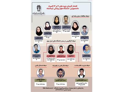 افتخار آفرینان دوره های 12و 13 المپیاد دانشجویی
