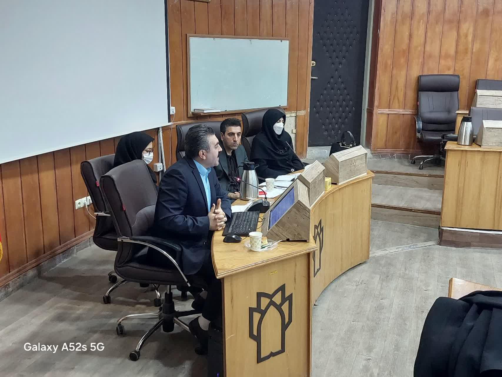 جلسه بررسی و داوری فرایندهای آموزشی در دانشگاه علوم پزشکی کرمانشاه می باشد.